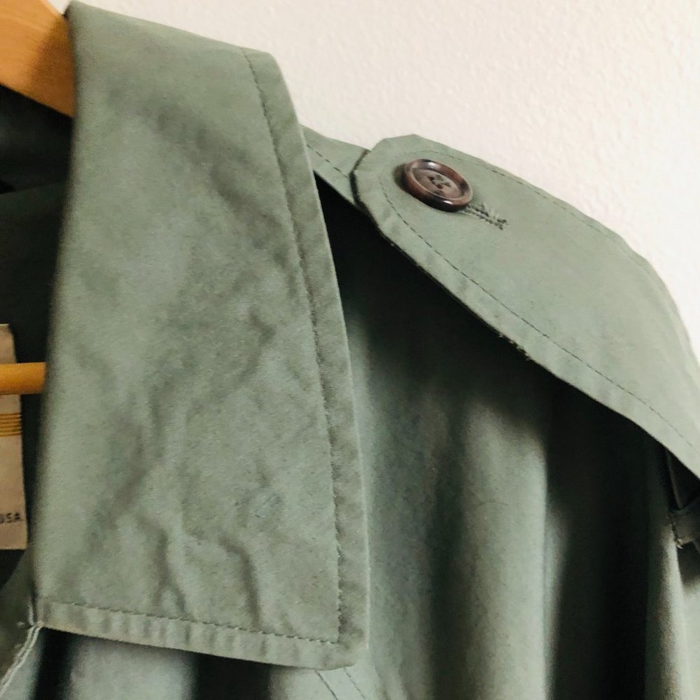 Vintage London Fog Water Repellent Trench Rain Coat - Picture 12 of 16